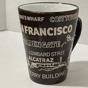 San Francisco Coffee Mug Famous Landmarks Alcatraz Golden Gate‎ Pier 39 Lombard